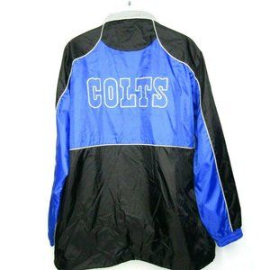 Indianapolis Colts NFL Team Apparel Windbreaker Football Light Jacket Size XL